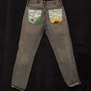 Custom painted pants